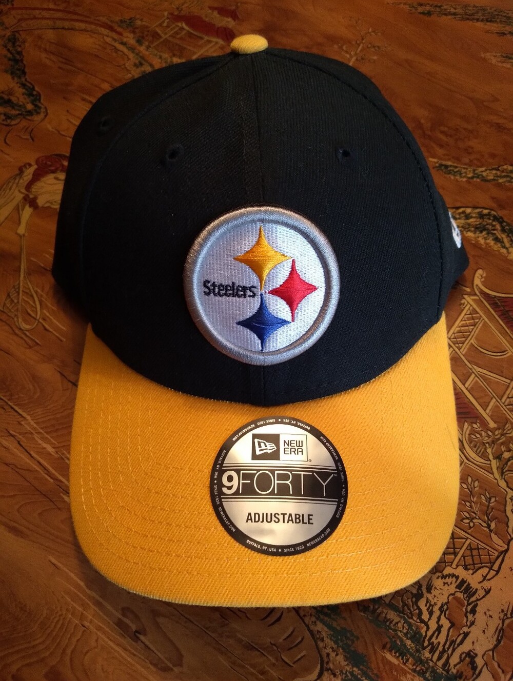 Mens/ Unisex NWT Pittsburgh STEELERS Hat, New Era 9forty Adjustable Cap